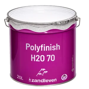 Polyfinish H2O 70 watergedragen polyurethaan topcoat van Zandleven in 20 liter verpakking voor staalconstructies en industriële toepassingen